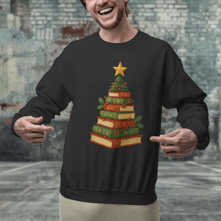 Christmas Book Tree Bookshelf Holiday For Readers Librarians Unisex Sweatshirt Christmas Book Tree Bookshelf Holiday For Readers Librarians Unisex Sweatshirt