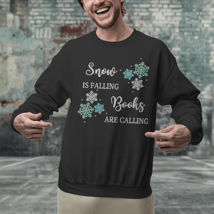 Christmas Shirts Snow Is Falling Books Are Calling Men Women Unisex Sweatshirt Christmas Shirts Snow Is Falling Books Are Calling Men Women Unisex Sweatshirt