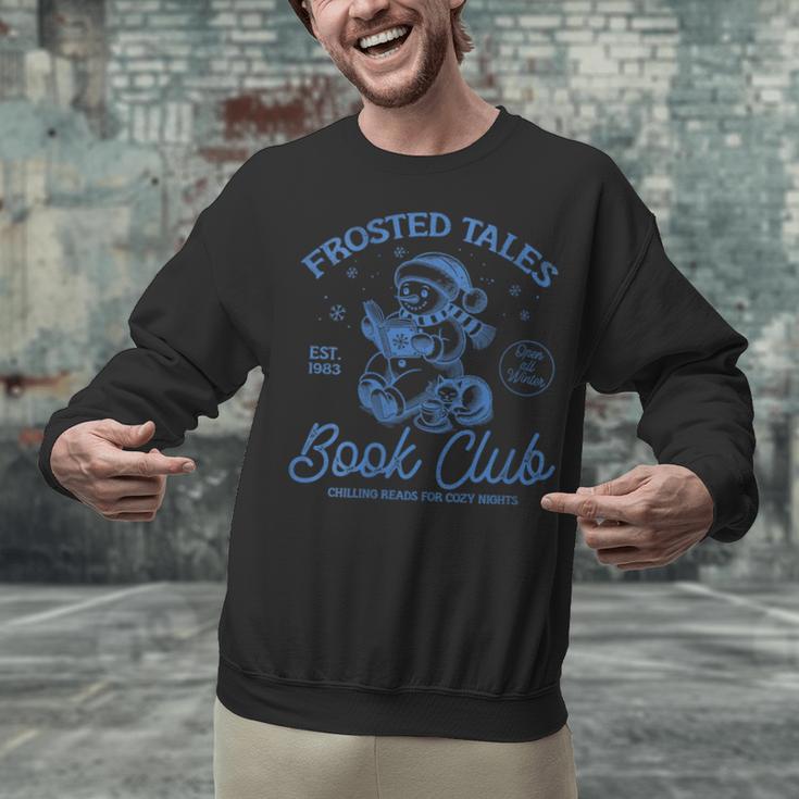 Christmas Snowman Frosted Tales Book Club Unisex Sweatshirt Christmas Snowman Frosted Tales Book Club Unisex Sweatshirt