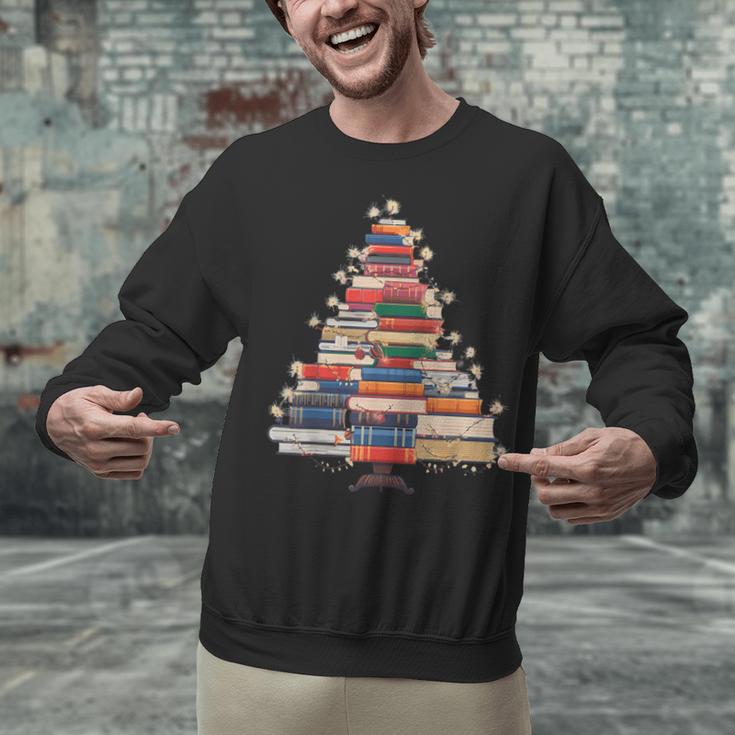 Christmas Tree Book Bookworm Unisex Sweatshirt