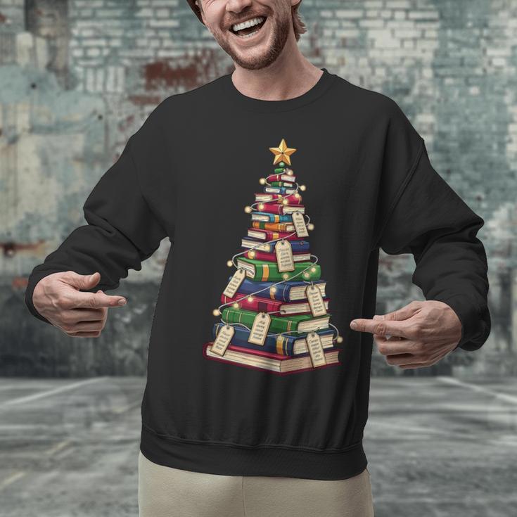 Christmas Tree Of Books For Readers And Librarians Unisex Sweatshirt Christmas Tree Of Books For Readers And Librarians Unisex Sweatshirt