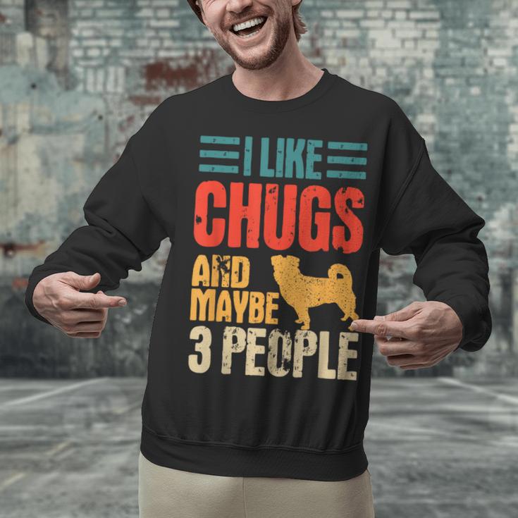 Chug Dog Retro Vintage Pughuahua Owner Fur Parent Introvert Unisex Sweatshirt Chug Dog Retro Vintage Pughuahua Owner Fur Parent Introvert Unisex Sweatshirt