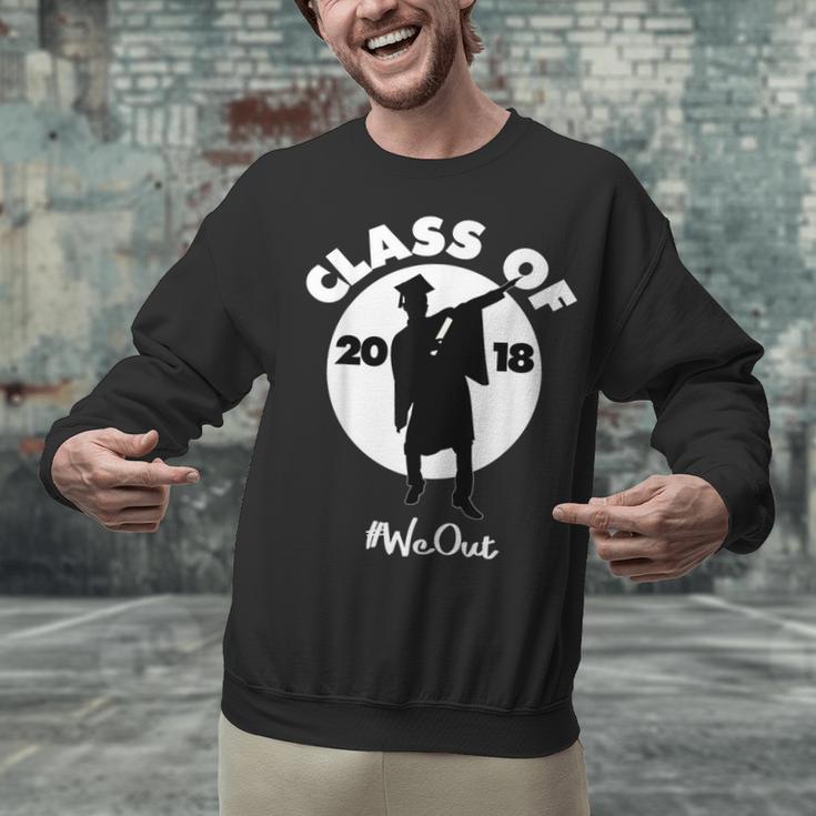 Class Of 2018 Dabbing Graduations Shirt-High School Grad Tee Unisex Sweatshirt