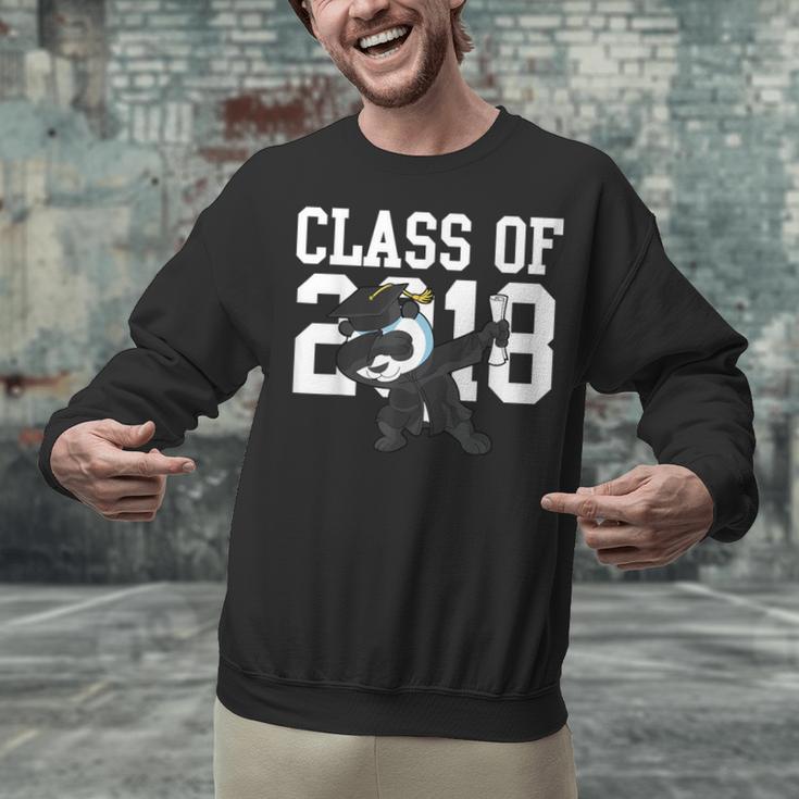 Class Of 2018 Graduation Dabbing Panda Bear Unisex Sweatshirt