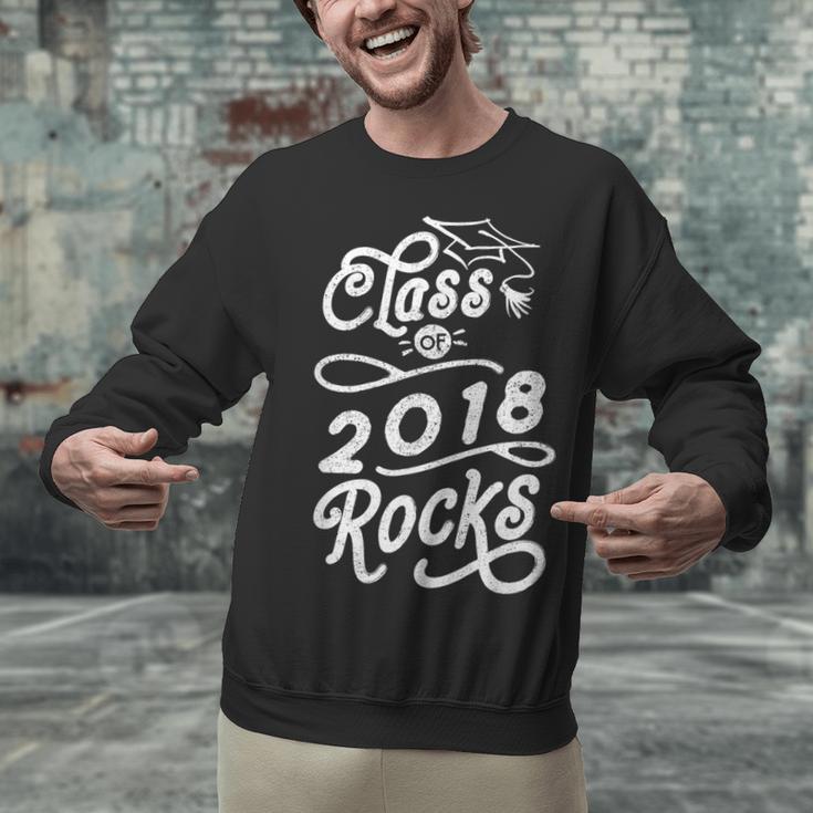 Class Of 2018 Rocks Seniors Graduation 2018 Unisex Sweatshirt