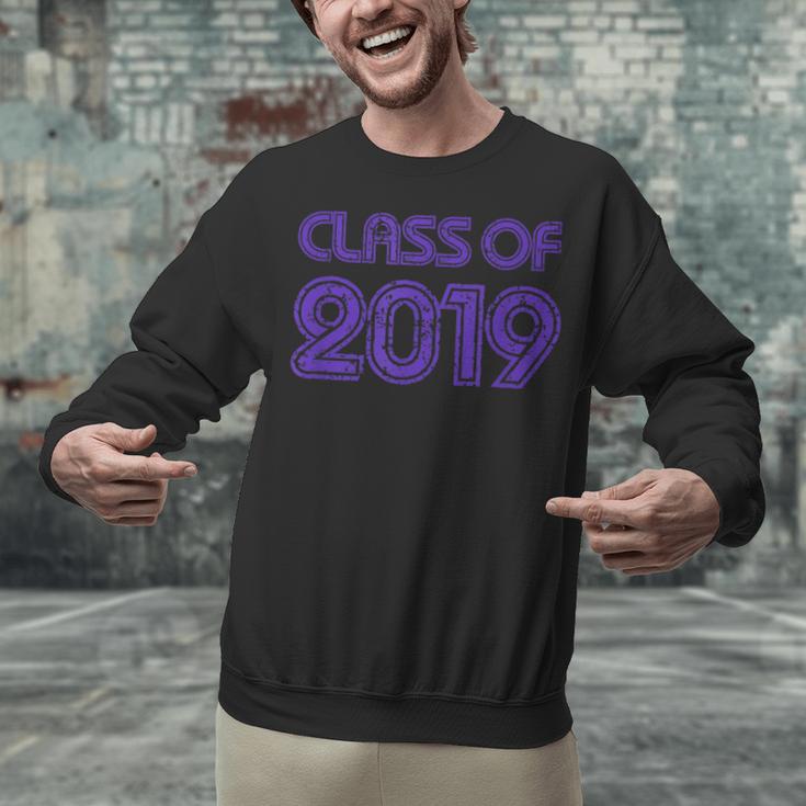 Class Of 2019 High School Graduation Purple Senior Unisex Sweatshirt