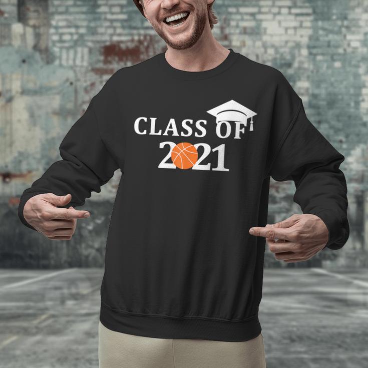 Class Of 2021 Graduation Him Her Basketball Pullover Unisex Sweatshirt