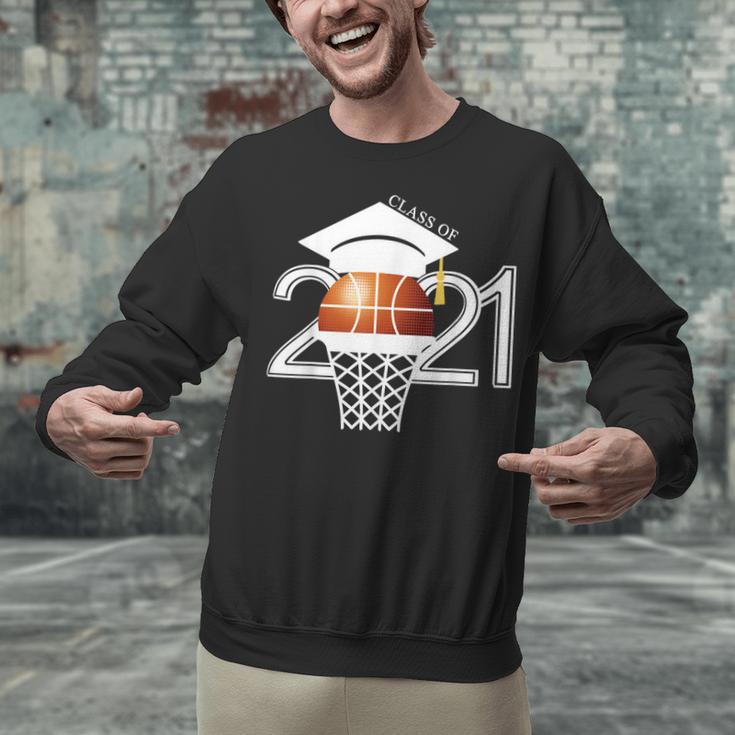 Class 2021 Graduation Senior Basketball Player Unisex Sweatshirt