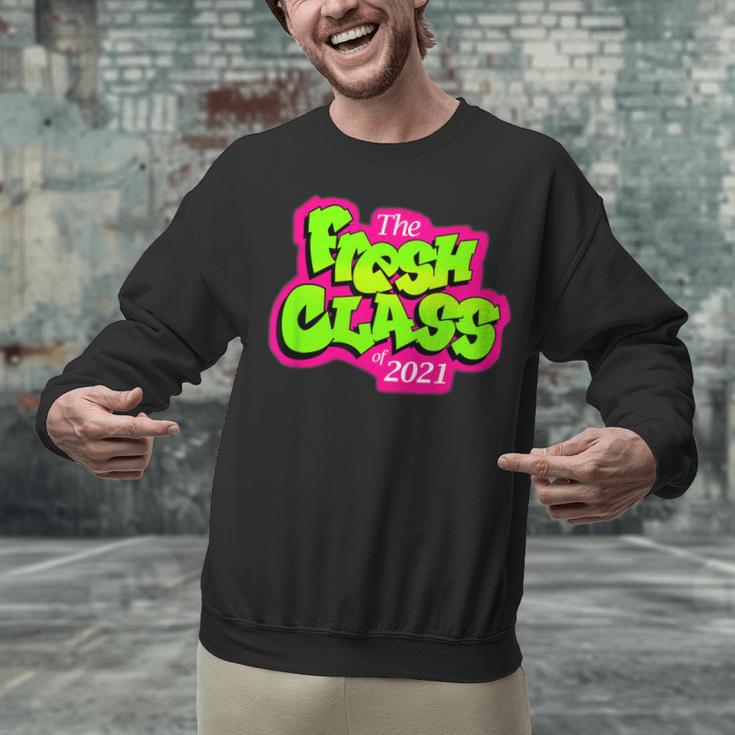 Class Of 2021 Senior Fresh 90's TV Style Grad For Graduation Unisex Sweatshirt