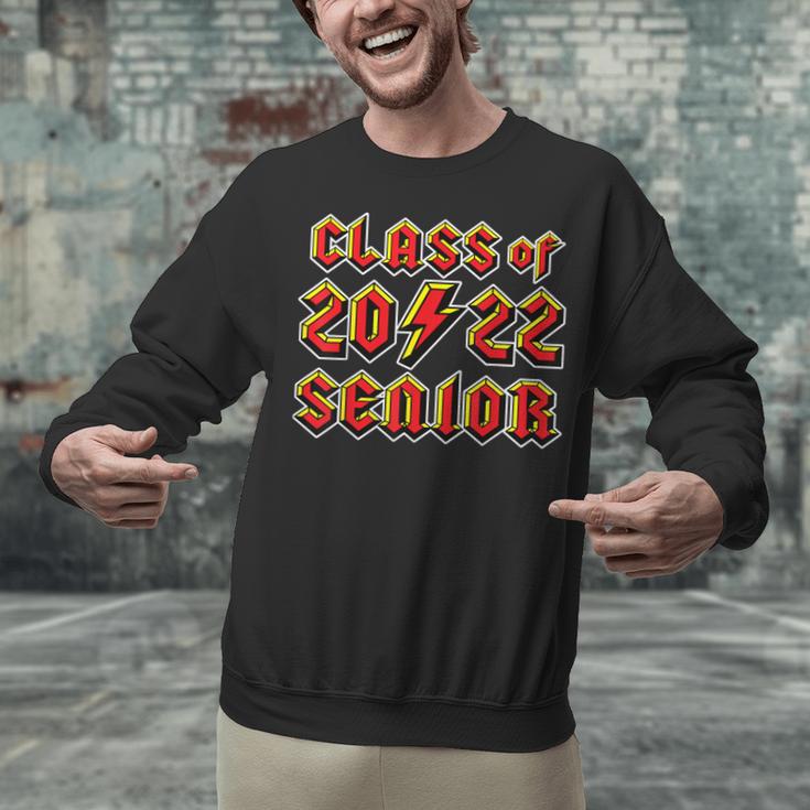 Class 2022 Senior 80s 90s Rock Retro Vintage Graduation Unisex Sweatshirt