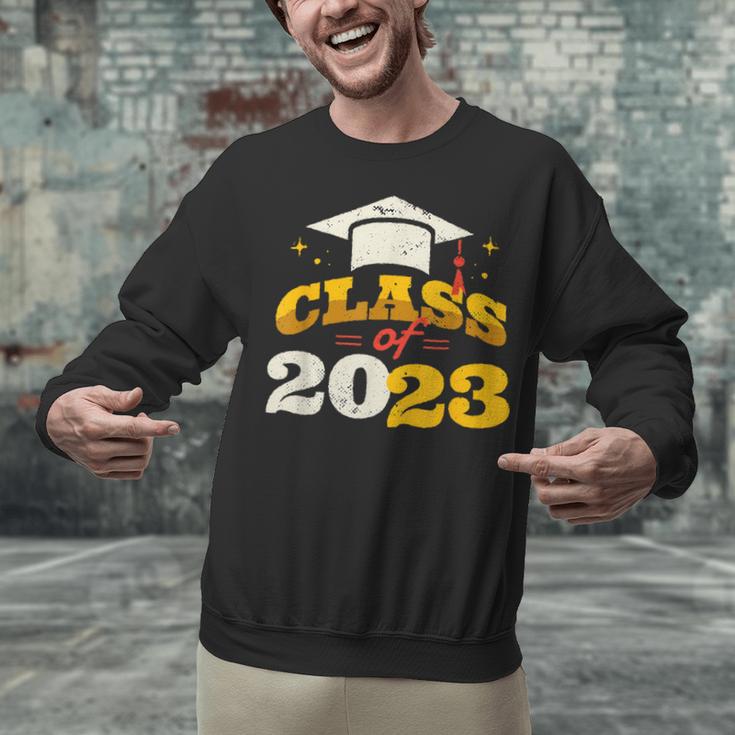 Class Of 2023 School Graduation Vintage Retro Class Of 2023 Unisex Sweatshirt