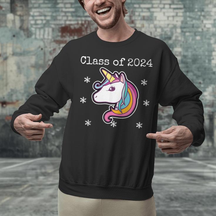 Class Of 2024 Graduation Year Unicorn Tee Shirt Unisex Sweatshirt