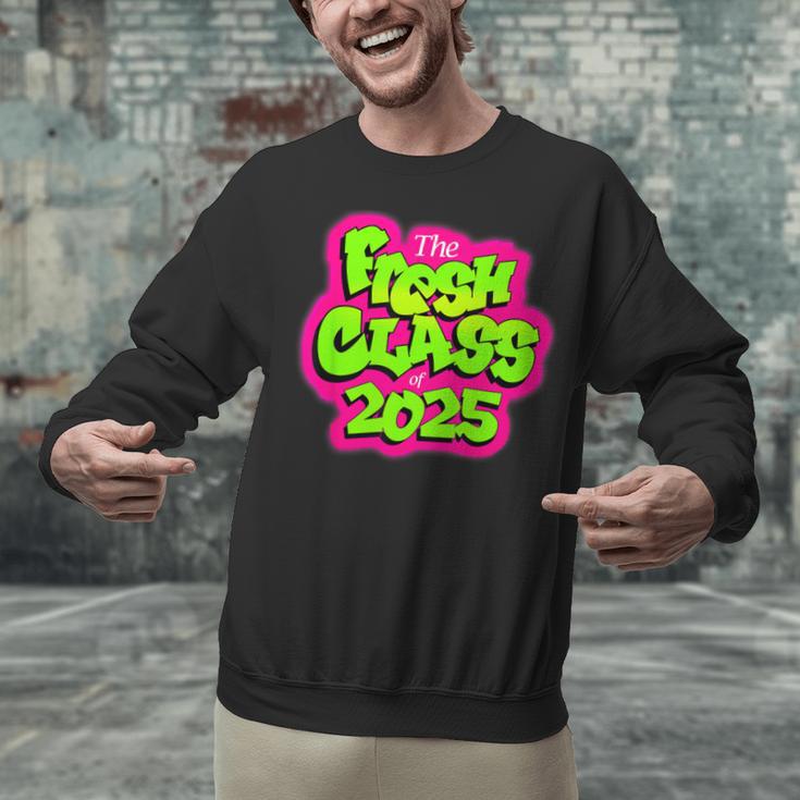 Class Of 2025 Senior Fresh 90s TV Style Retro Graduation Unisex Sweatshirt