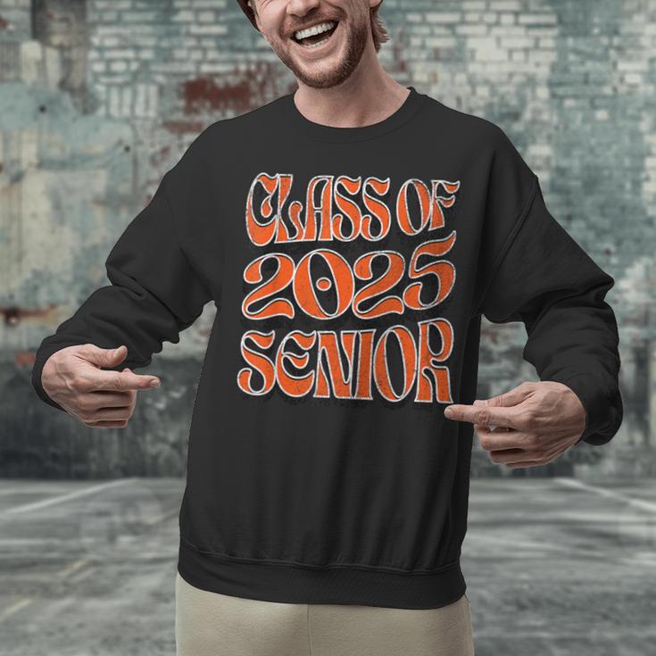 Class Of 2025 Senior Orange And Student Graduation Unisex Sweatshirt