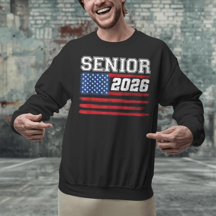 Class Of 2026 Senior Back To School American Flag Graduation Unisex Sweatshirt