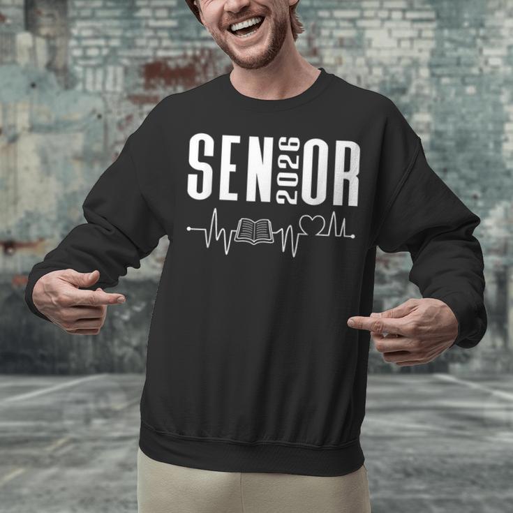 Class Of 2026 Senior Reading Themed Book Heartbeat Unisex Sweatshirt Class Of 2026 Senior Reading Themed Book Heartbeat Unisex Sweatshirt