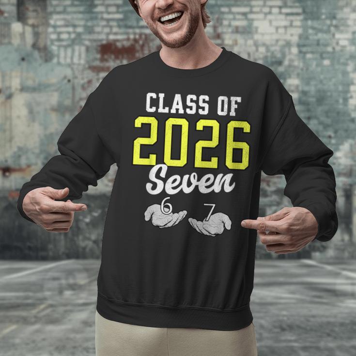 Class Of 2026 Six Seven Senior Yellow Graduation 6 7 Unisex Sweatshirt