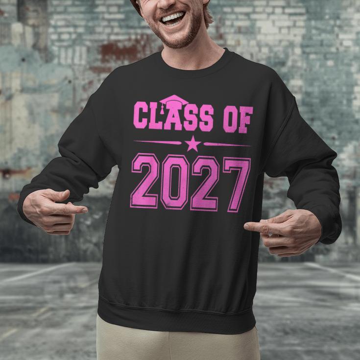 Class Of 2027 Pink Girls Shirt Graduation Unisex Sweatshirt