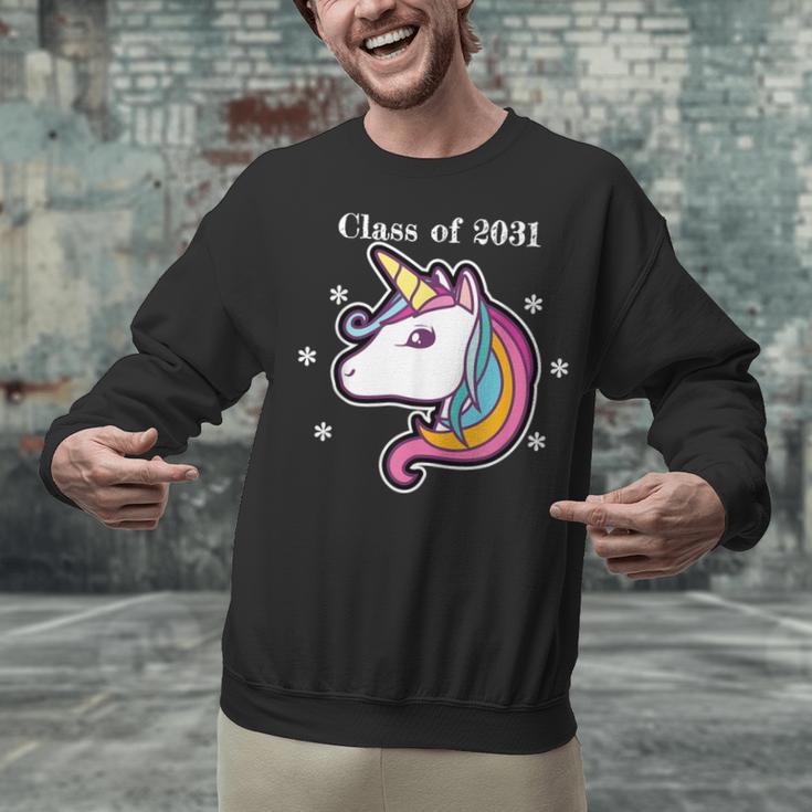 Class Of 2031 Graduation Year UnicornShirt Unisex Sweatshirt
