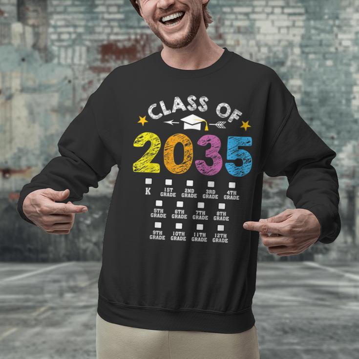 Class Of 2035 Grow With Me Checklist Graduation Unisex Sweatshirt