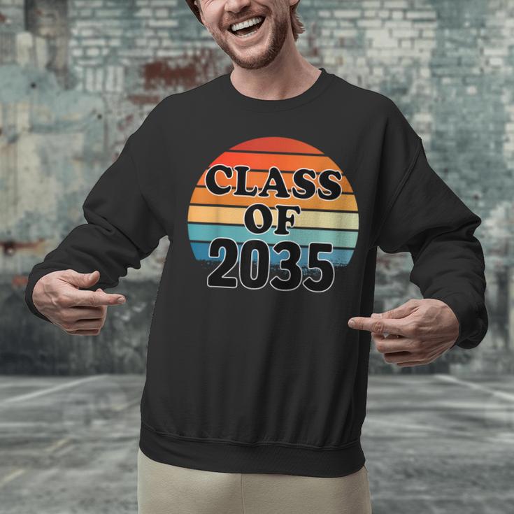 Class Of 2035 Senior Graduate Retro Graduation Unisex Sweatshirt