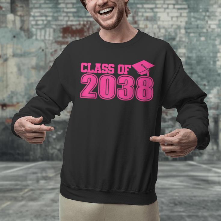 Class Of 2038 Pink Girls Growing Up School Memory Graduation Unisex Sweatshirt