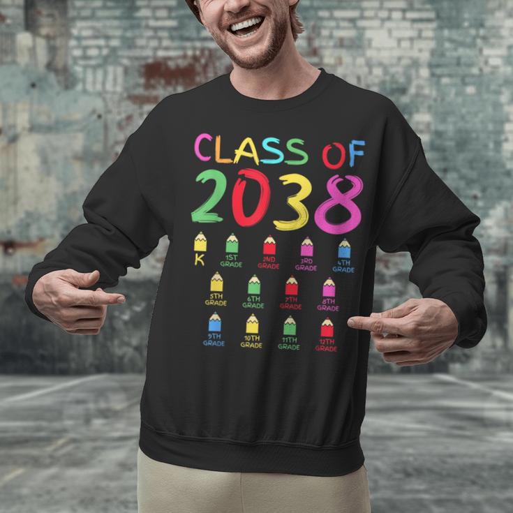 Class Of 2038 Senior Class 2038 Idea Graduation Grow With Me Unisex Sweatshirt