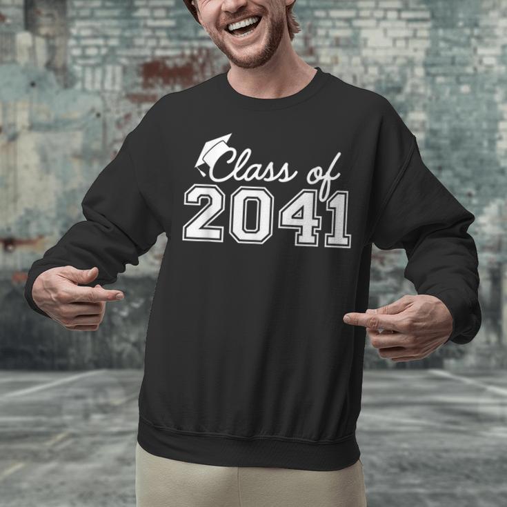 Class Of 2041 Grow With Me Graduation First Day Of School Unisex Sweatshirt