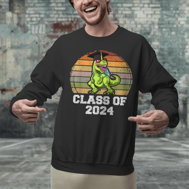 Class Of Dinosaur Apparel 2024 Graduation Graduate Dino Boy Unisex Sweatshirt