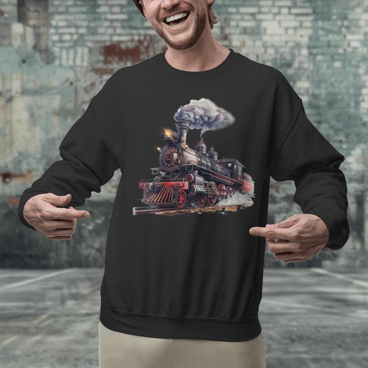 Classic Steam Train Enthusiasts Nostalgia For Train Lovers Unisex Sweatshirt Classic Steam Train Enthusiasts Nostalgia For Train Lovers Unisex Sweatshirt