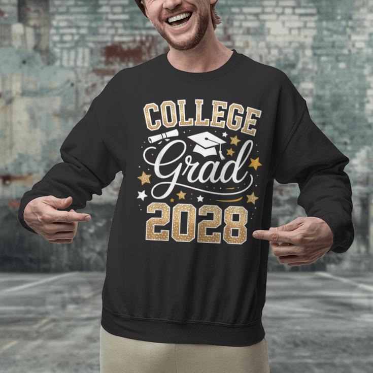 College Grad Class Of 2028 Senior Graduate Graduation 2028 Unisex Sweatshirt
