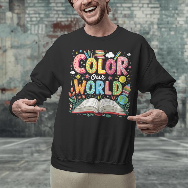 Color Our World Book Reading Program 2026 Summer Unisex Sweatshirt Color Our World Book Reading Program 2026 Summer Unisex Sweatshirt