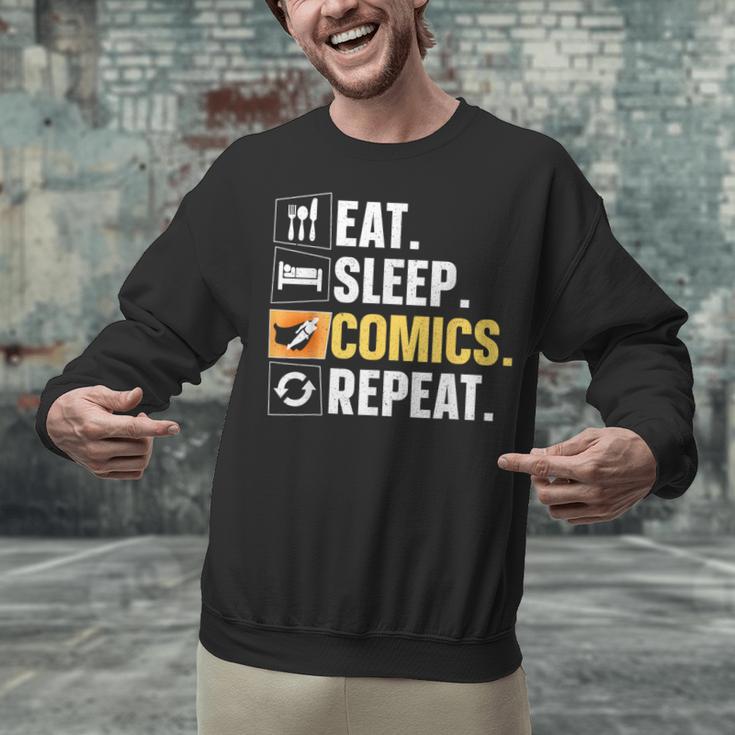 Comic Book Comic Stuff & Accessories -Adult Small Modern Letter Print Crew Collar Short Sleeve T-Shirt Unisex Sweatshirt