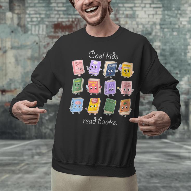 Cool Kids Read Books School Librarian Reading Teacher Unisex Sweatshirt