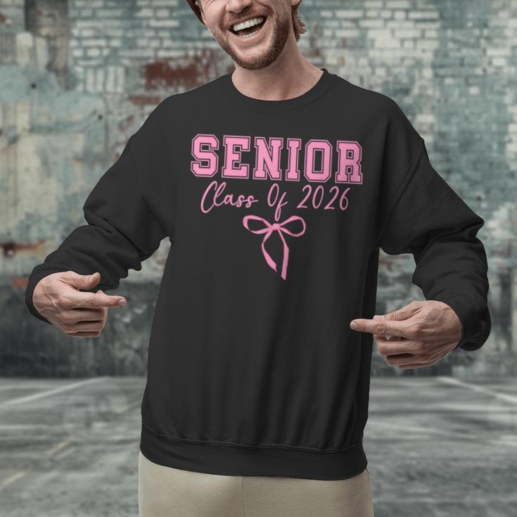 Coquette Senior 2026 Class Of 2026 Pink Bow Graduation 2026 Unisex Sweatshirt