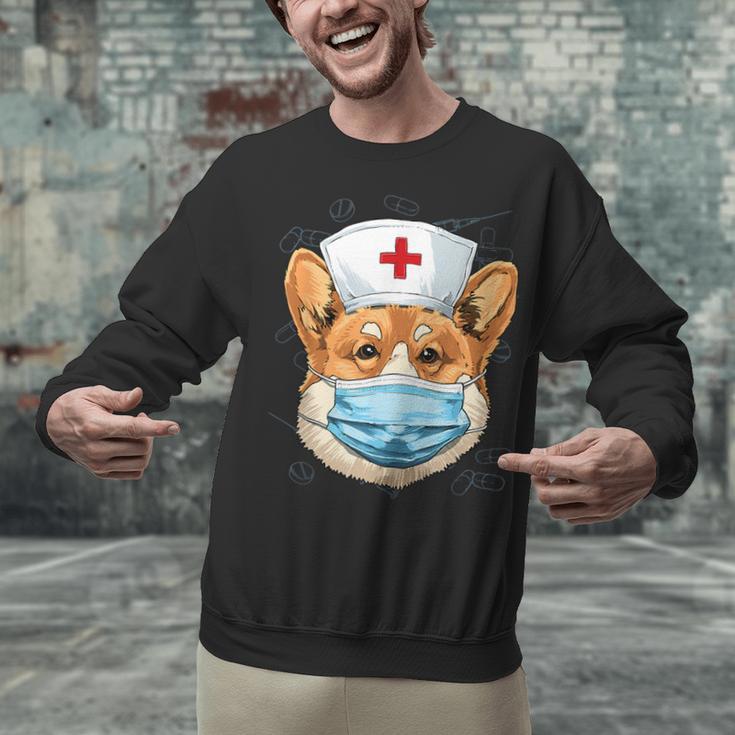 Corgi Dog Nurse RN Nursing School Graduation Unisex Sweatshirt