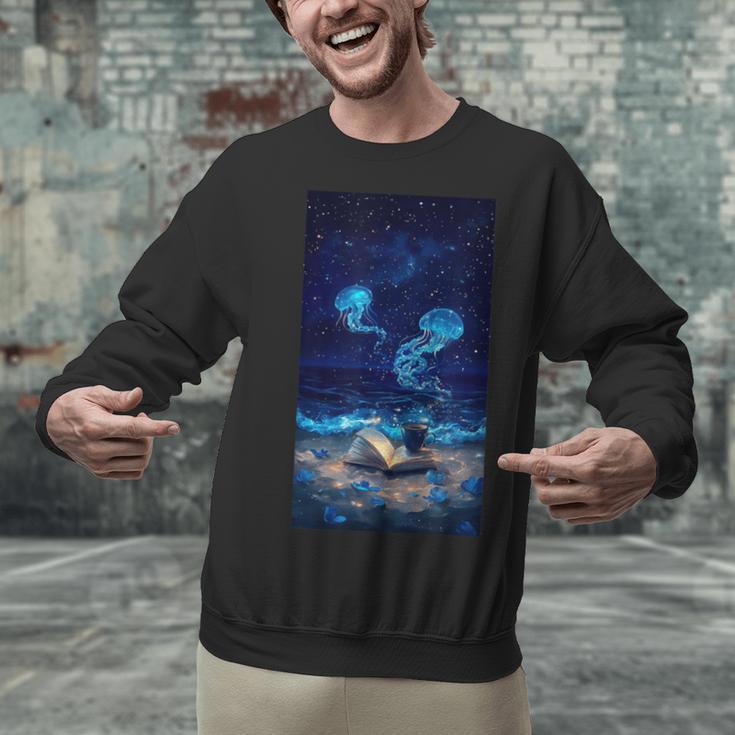 Cosmic Botanical Book Lover Reading Unisex Sweatshirt Cosmic Botanical Book Lover Reading Unisex Sweatshirt
