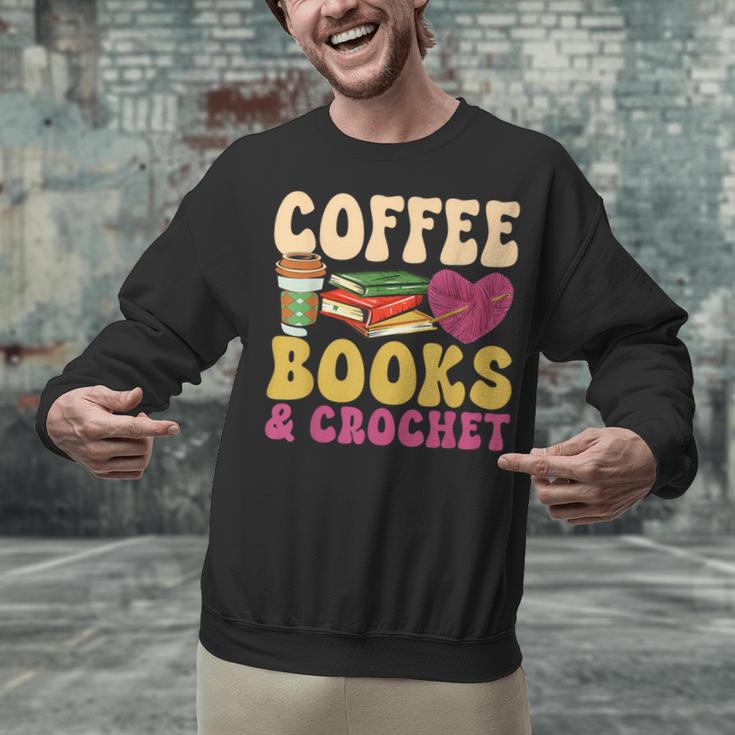 Crochet Coffee Reading Books Crocheter Crocheting Unisex Sweatshirt Crochet Coffee Reading Books Crocheter Crocheting Unisex Sweatshirt