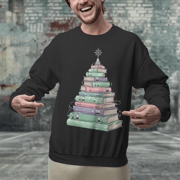 Cute Bookmas Christmas Book Tree Book Lover Teacher Unisex Sweatshirt