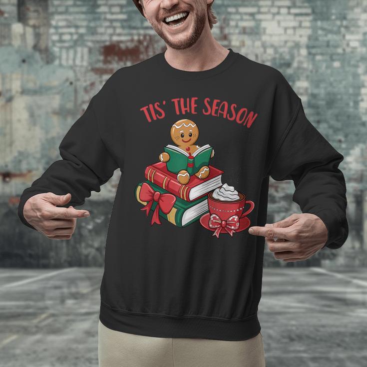 Cute Gingerbread Man Reading Book Nerd Christmas Bookish Unisex Sweatshirt Cute Gingerbread Man Reading Book Nerd Christmas Bookish Unisex Sweatshirt