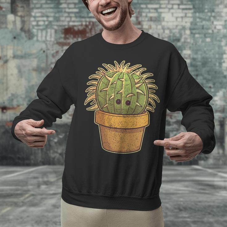 Cute Golden Barrel Cactus Introvert Distressed Unisex Sweatshirt Cute Golden Barrel Cactus Introvert Distressed Unisex Sweatshirt