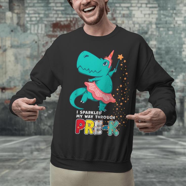 Cute Magical Ballerina Dino Unicorn Pre-K Graduation Unisex Sweatshirt