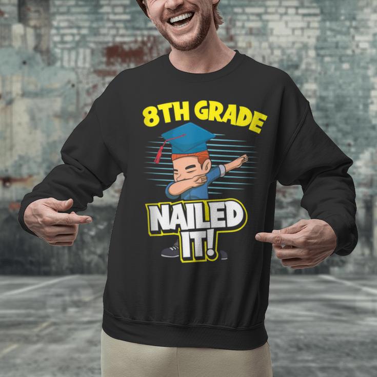 Dabbing Graduation Boy 8th Grade Class Of 2021 Unisex Sweatshirt
