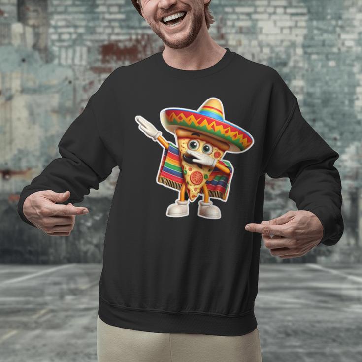 Dabbing Mexican Pizza Dance Food Lover Graduation Unisex Sweatshirt