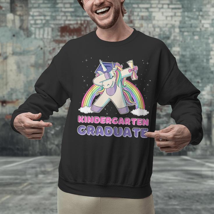 Dabbing Unicorn Kindergarten Graduation Dab Dance Girl Unisex Sweatshirt