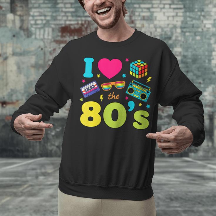 Dad I Love The 80's Retro 80s Nostalgia For Dad Unisex Sweatshirt
