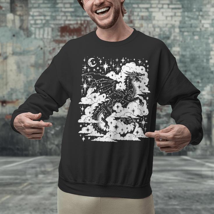 Dark Academia Fantasy Dragon Book Lover Bookish Goblincore Unisex Sweatshirt