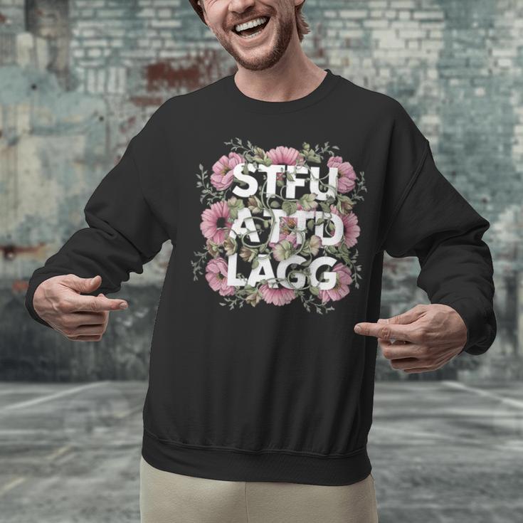 Dark Romance Romantasy Book Lover Shadow Daddy STFUATTDLAGG Unisex Sweatshirt