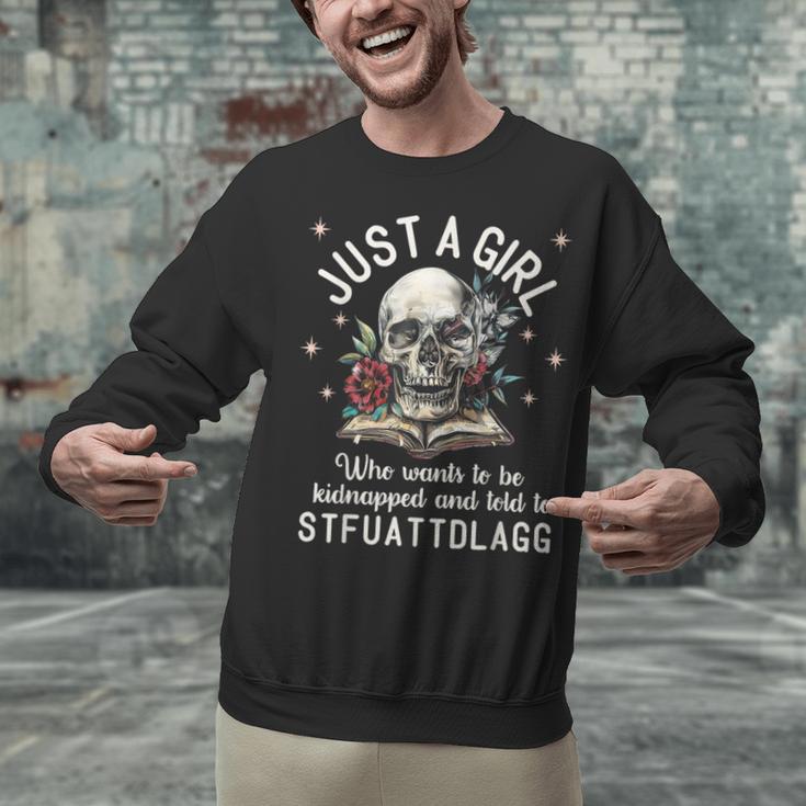 Dark Romance Smutt Book Merch STFUATTDLAGG Good Girl Trigger Unisex Sweatshirt