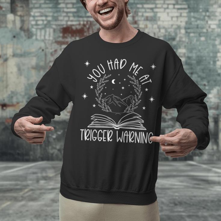 Dark Romance Trigger Warning Spicy Book Merch Women Smut Unisex Sweatshirt